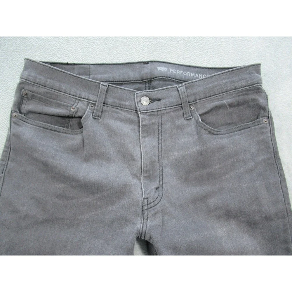 Levis 511 Jeans Mens 36x32 (Actual ) Slim Straight Leg Gray 5-Pocket